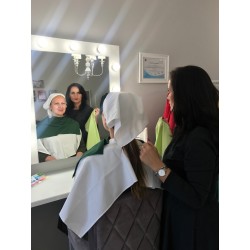 Peleryna + chusta na głowę